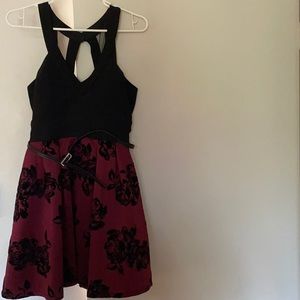 Red and Black dress